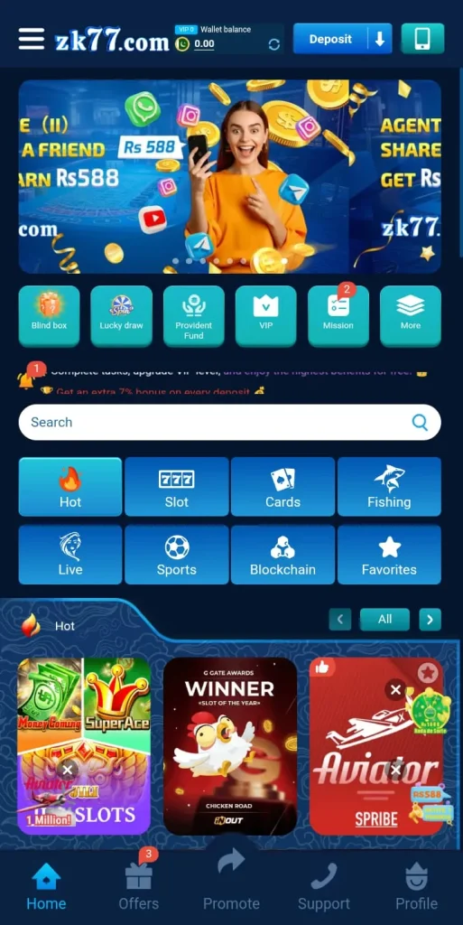 Popular Game in ZK77 Game